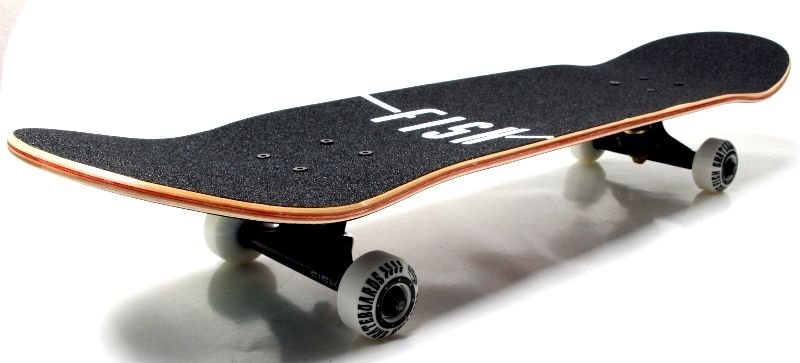 Скейтборд Fish Skateboard дерев'яний з візарунком 31", Heart