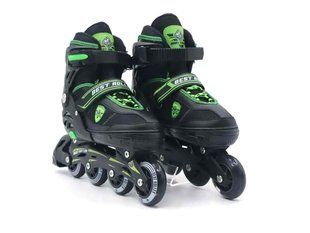 Дитячі розсувні ролики Best Roller 99022-М, розмір 35-38, колеса PU, Чорно-сині
