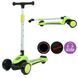 Детский трехколесный самокат Scooter JR3-131 складной, с подсветкой платформы и музыкой, Красный
