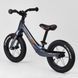Біговел (велобіг) дитячий CORSO 55960 Magnesium Sport з надувними гумовими колесами 12" та магнієвою рамою, Чорний матовий: зображення &mdash; 4
