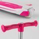 Детский трехколесный самокат-беговел Best Scooter JS-41008/63204 с сиденьем и светящимися колесами, Розово-белый: изображение &ndash; 5