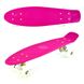 Пенні борд (Penny Board) 3131 Best Board 22" з колесами, що світяться, Блакитний з помаранчевими колесами