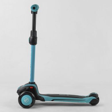 Детский трехколесный самокат Best Scooter MX-80204 MAXI со съемным рулем и светящимися колесами, Желтый
