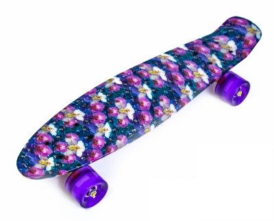 Пенні борд (Penny Board) 22" з колесами що світяться, "OMG"