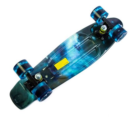 Пенні борд (Penny Board) 22" з колесами що світяться, "OMG"