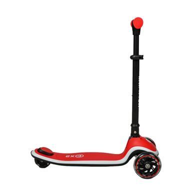 Детский трехколесный самокат Best Scooter Kick'n'roll X2-78915 с подсветкой платформы и колес, Красный