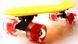 Пенни борд (Penny Board) 22" "Fish" со светящимися колесами, Фиолетовый: изображение &ndash; 3