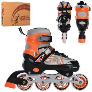 Детские раздвижные ролики Profi Roller 4148, PU колеса, размер 26-29, Бирюзовые