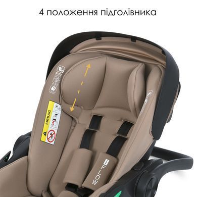 Дитяче автокрісло-бебікокон EL CAMINO i-FLOW ME 1198, Бежеве