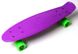 Пенні борд (Penny Board) 22" з червоними колесами, Чорний