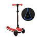 Детский трехколесный самокат Best Scooter Kick'n'roll X2P-005 с подсветкой платформы, руля и колес, Розовый
