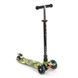 Детский трехколесный самокат Best Scooter А 25776 /779-1537 MAXI со светящимися колесами и съемным рулем, Черный с джипами