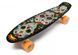 Пенні борд (Penny Board) Maraton ALFA 22" з колесами що світяться, Череп