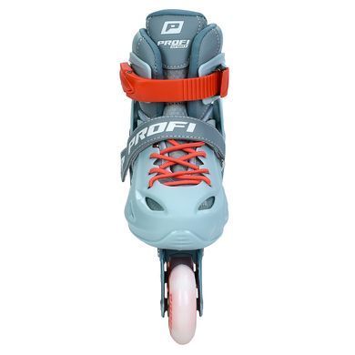 Дитячі розсувні ролики Profi Sport A4153, PU колеса, що світяться, розмір 29-33, Синьо-помаранчеві