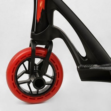 Трюковий самокат Best Scooter FEAR МТ-60611 з кермовою системою SCS, колеса 115 мм + 2 пеги, Чорно-зелений