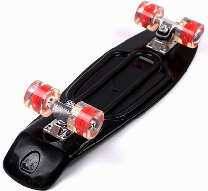 Пенни борд (Penny Board) Nickel 27" со светящимися колесами, Синій