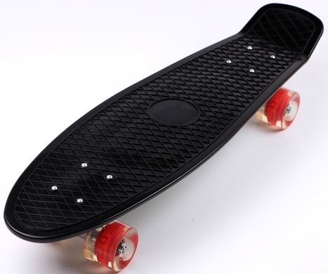 Пенни борд (Penny Board) Nickel 27" со светящимися колесами, Синій