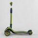 Дитячий триколісний самокат Best Scooter С-04909 зі складним кермом і колесами, що світяться, Зелений: зображення &mdash; 2