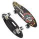 Пенні борд (Penny Board) A 62470 Best Board 24" з колесами, що світяться, і малюнком на деці, Блакитний "Кольорова абстракція"