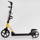 Детский двухколесный самокат Best Scooter D-71057 со складной конструкцией, двумя амортизаторами и ручным дисковым тормозом, Бело-розовый: изображение &ndash; 3