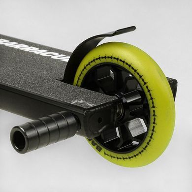 Трюковий самокат Best Scooter Barracuda BC-30111 з кермовою системою HIC, колеса 110 мм + 2 пеги, Чорно-жовтий