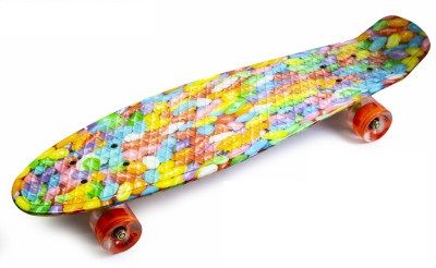 Пенні борд (Penny Board) Nickel 27" з колесами що світяться, Versicolor