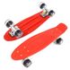 Пенні борд (Penny Board) 3131 Best Board 22" з колесами, що світяться, Блакитний з помаранчевими колесами